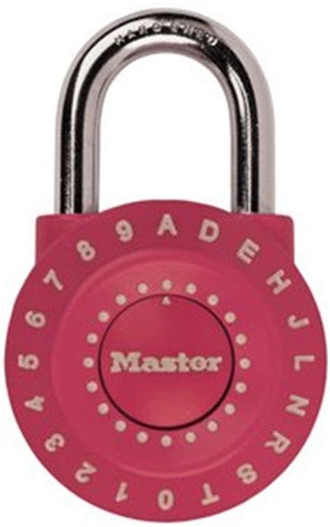 pink combination padlock|MasterLock 1590DCOL PINK 49mm Short Shackle Combination .